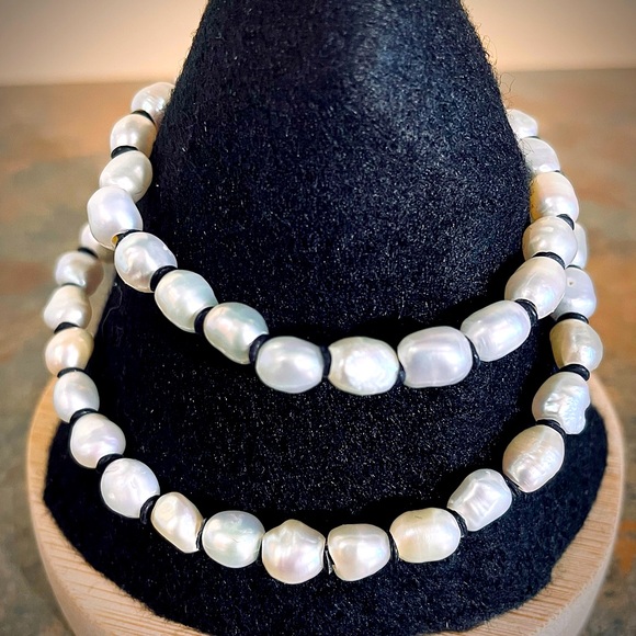 Freshwater Pearl Double Strand Bracelet - Picture 4 of 4